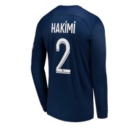 Paris Saint-Germain Achraf Hakimi #2 Hjemmebanetrøje 2022-23 Langærmet